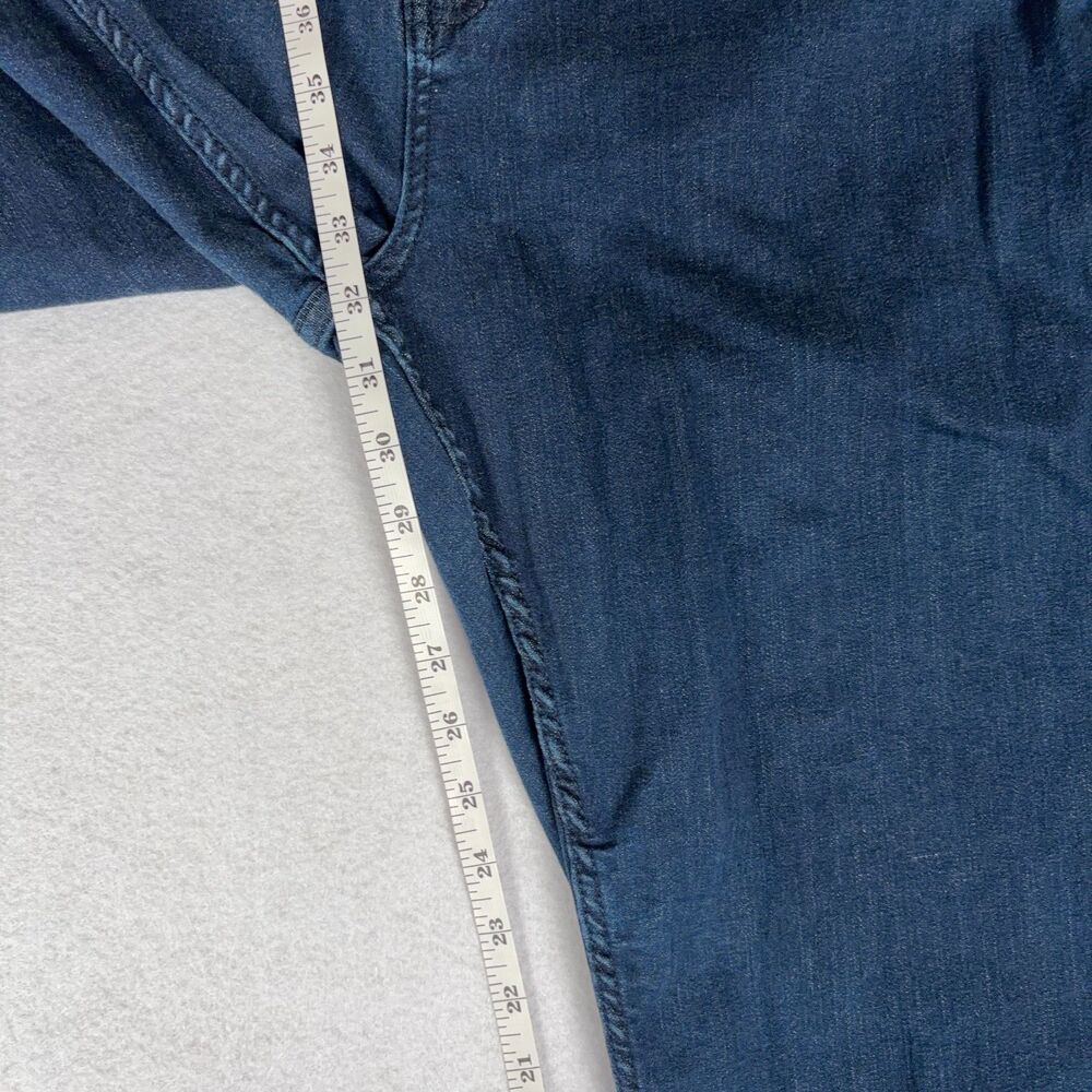 Jachs New York Men's 40x34 Straight Leg Stretch Jeans Dark Wash Blue Minimalist - Picture 6 of 10